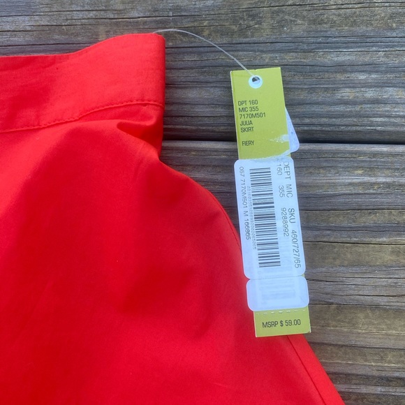 Gianni Bini Hot Orange short circle skirt NWT - Picture 4 of 10